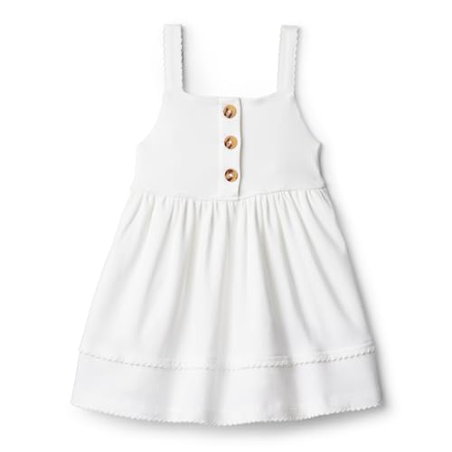 Amazon Essentials x Sofia Grainge Baby Girls’ Knitted Casual Dress, White, 24 Months