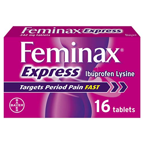 Feminax Express with Ibuprofen and Lysine – 342 mg x 16 Tablets