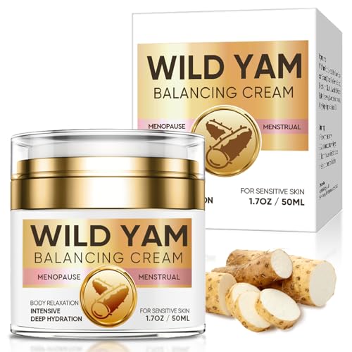 Wild Yam Cream, Wild Yam Cream for Menopause, Hormone Balance, Relief Menopause and Peri Menopausal, Gentle and Moisturizer Skin, Suitable for All Skin Types