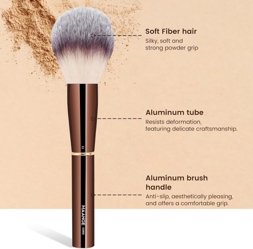 Beauty Find: MAANGE Makeup Brushes – 13Pcs Makeup Brush Set for Foundation Powder Concealers Blush Eyeshadow, Double-End Multi-functional Face & Eye Make Up Brushes, CoffeeBrown – 5% Off