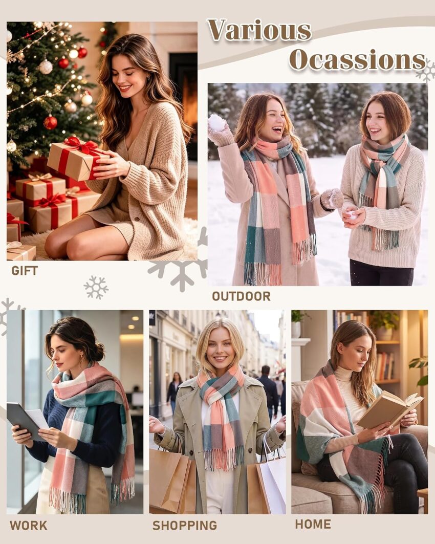 Gift & Style Find: Scarf for Women UK Autumn Winter Scarves Ladies Christmas Birthday Gifts – Save 34%