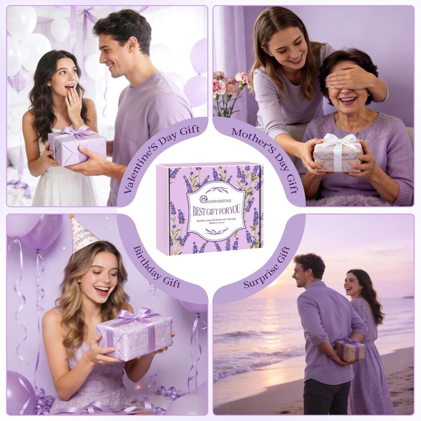 Gift & Style Find: Lavender Pamper Gifts for Women, Luxury Relaxing Spa Gift Sets for Women – Save 5%
