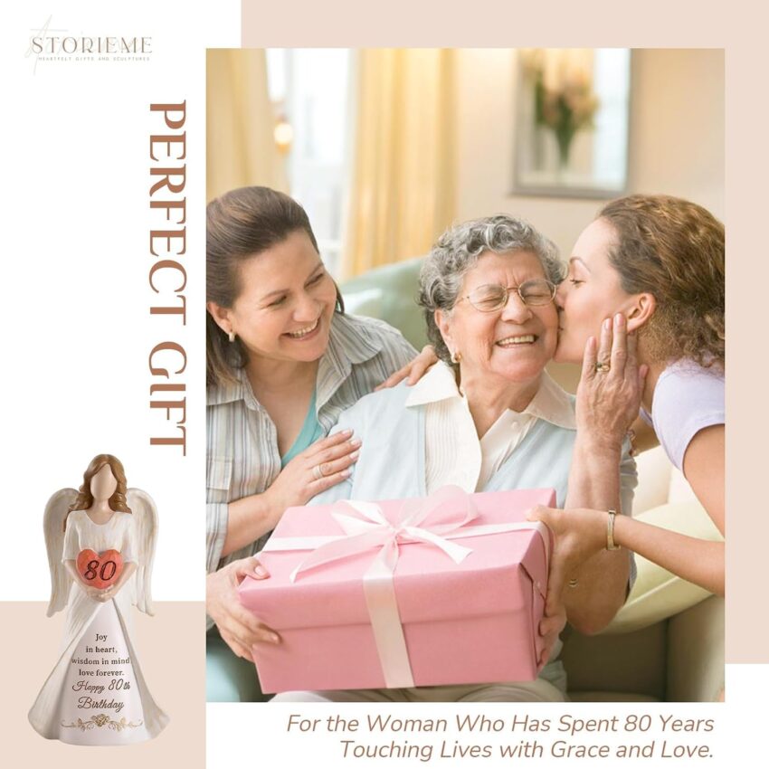 Gift & Style Find: Storieme 80th Birthday Gifts for Women: 19cm Angel Figurine Decor – Save 0%